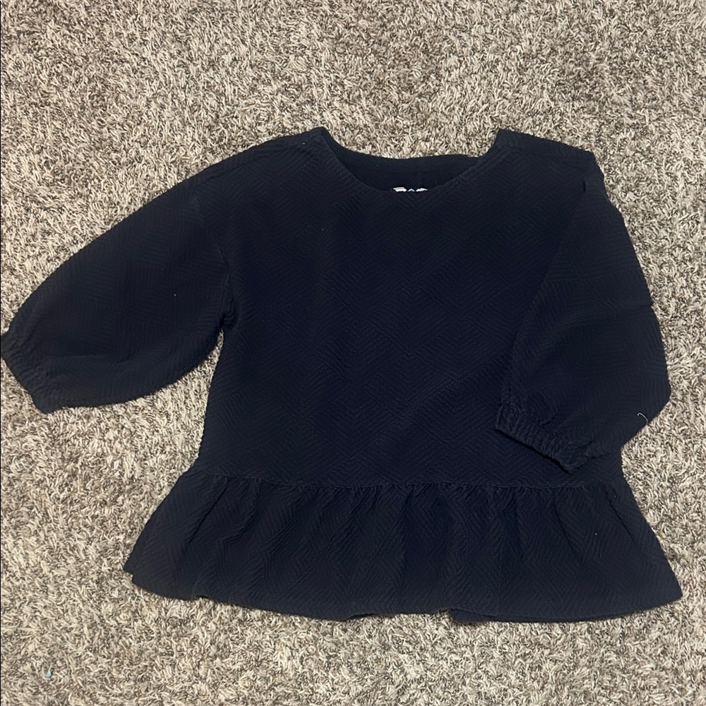 Women’s Maeve peplum top navy